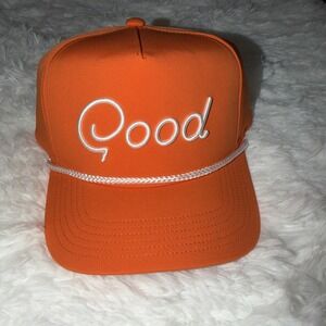 Good Good Golf Adult SUNRISE Rope Hat NWT Sunrise Orange SnapBack Cap